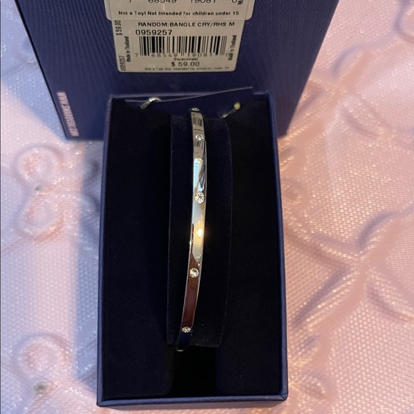 Swarovski Silver Bangle Bracelet - Picture 2 of 2
